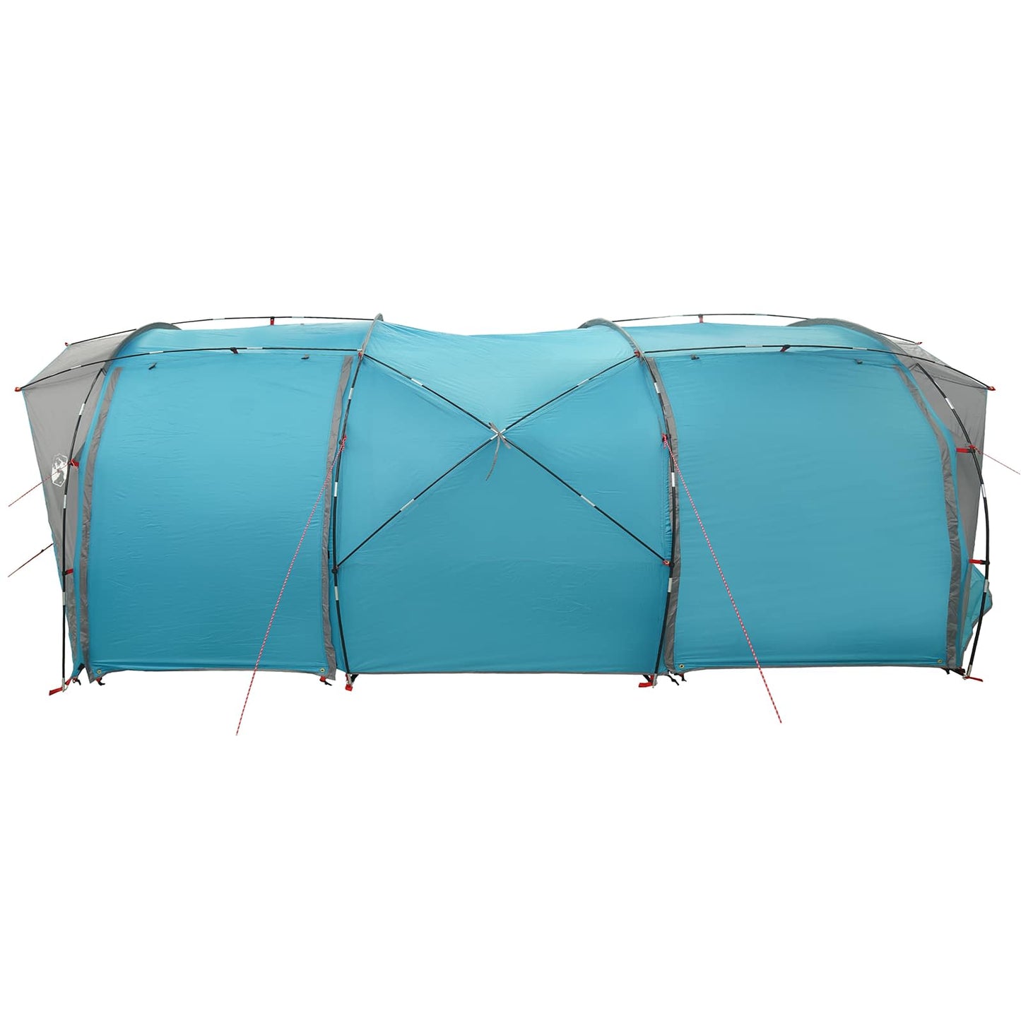 vidaXL Tunnel Tent 6-Person Blue 185T Polyester with PU Coating - 562 x 265 x 216 cm