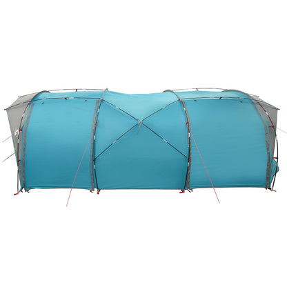 vidaXL Tunnel Tent 6-Person Blue 185T Polyester with PU Coating - 562 x 265 x 216 cm