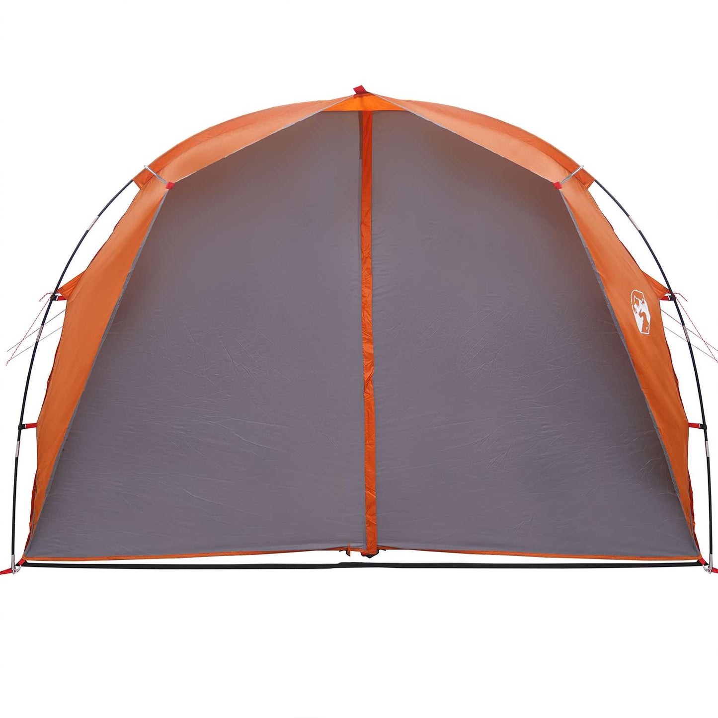 vidaXL Tunnel Tent 6-Person Grey and Orange - 562 x 265 x 216 cm