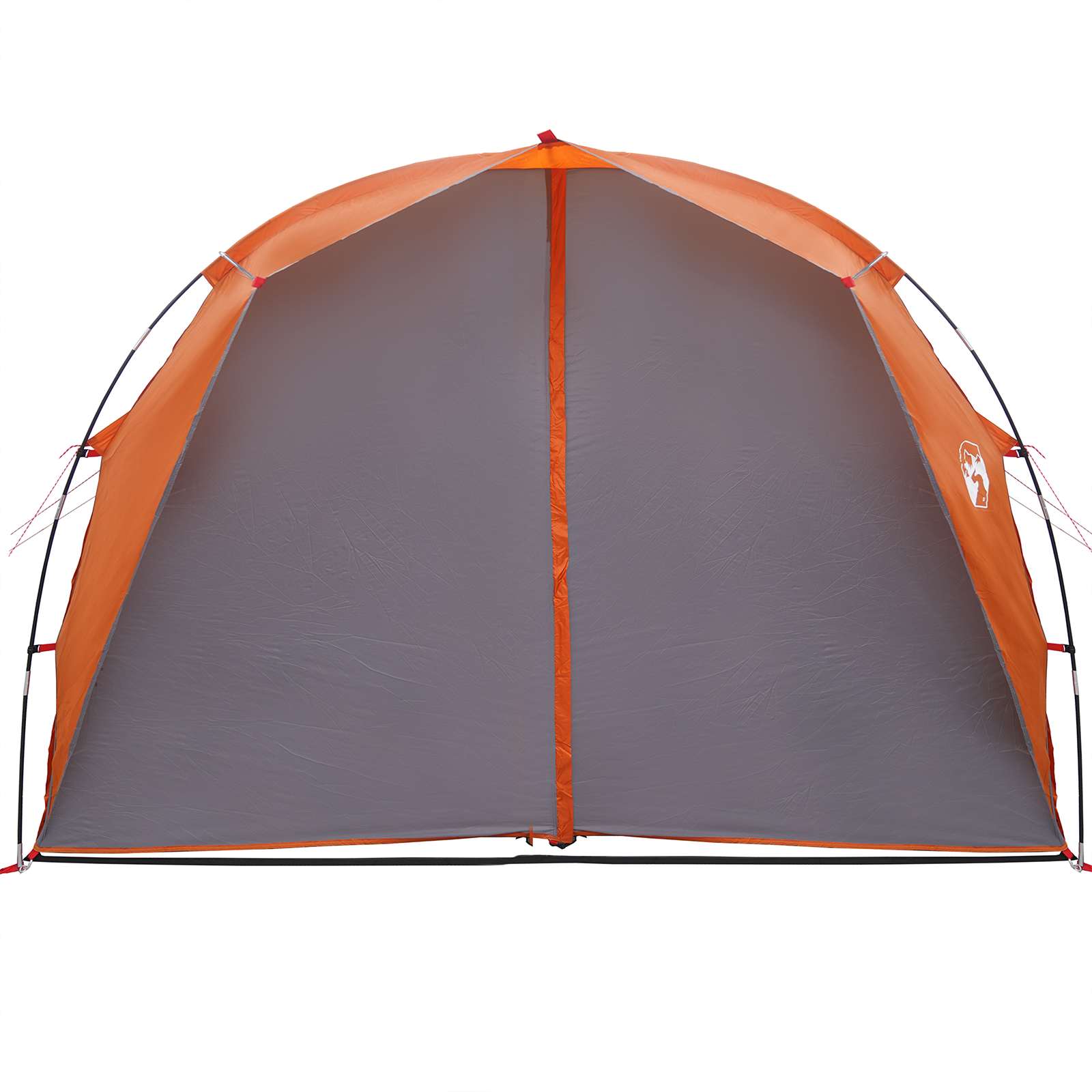vidaXL Tunnel Tent 6-Person Grey and Orange - 562 x 265 x 216 cm