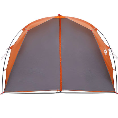vidaXL Tunnel Tent 6-Person Grey and Orange - 562 x 265 x 216 cm