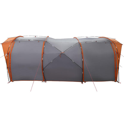 vidaXL Tunnel Tent 6-Person Grey and Orange - 562 x 265 x 216 cm