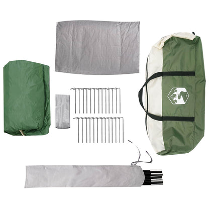 vidaXL Family Tent with Rainfly Water-resistant 18-Person Green