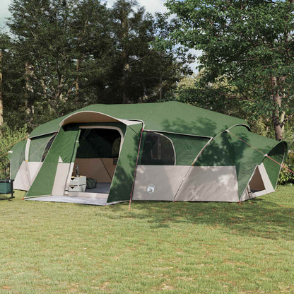 vidaXL Family Tent with Rainfly Water-resistant 18-Person Green