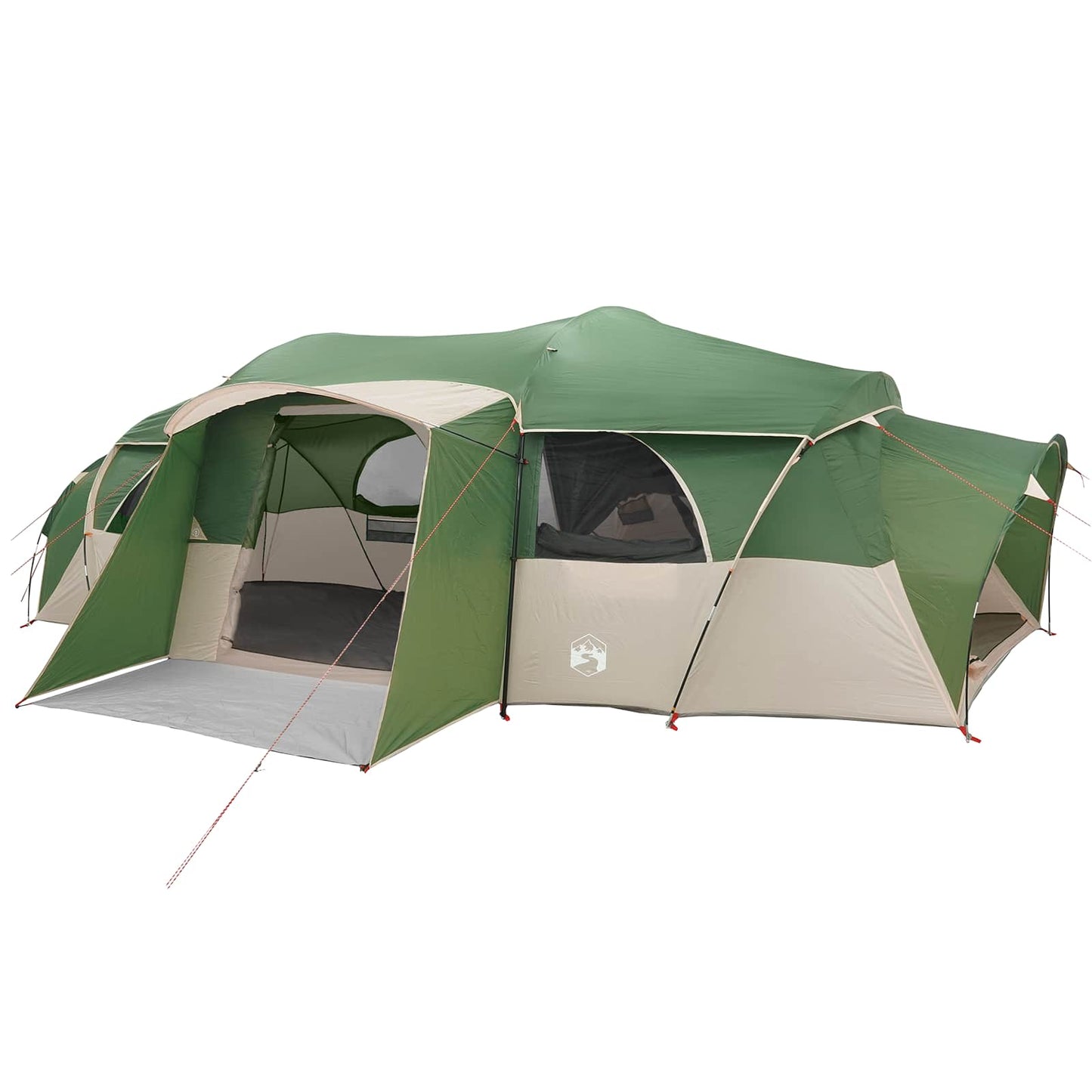 vidaXL Family Tent with Rainfly Water-resistant 18-Person Green