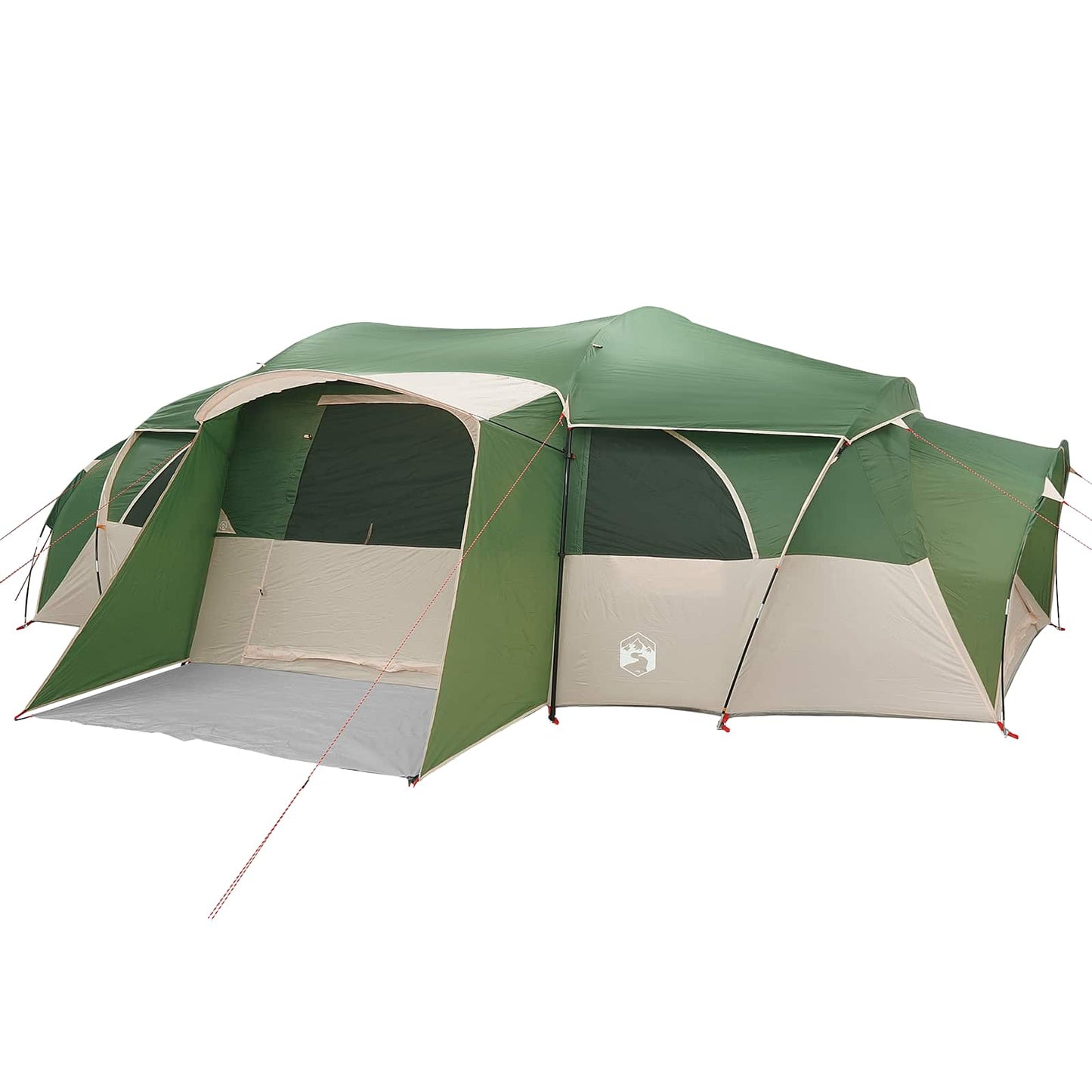 vidaXL Family Tent with Rainfly Water-resistant 18-Person Green