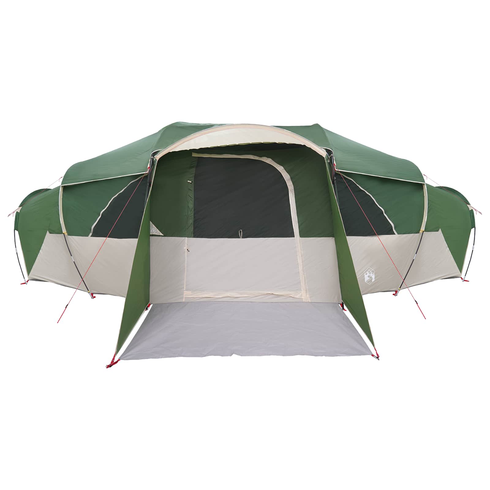 vidaXL Family Tent with Rainfly Water-resistant 18-Person Green
