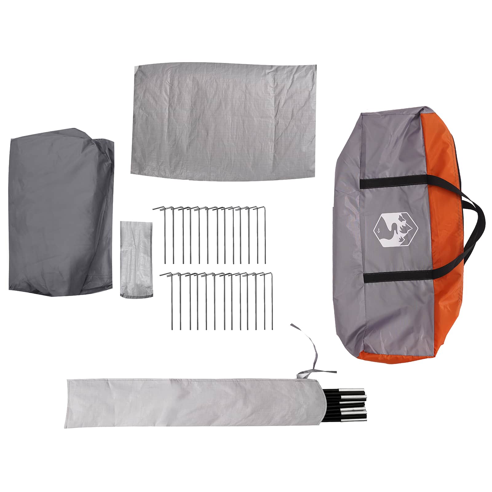 vidaXL Family Tent with Rainfly Water-resistant 18-Person - Grey