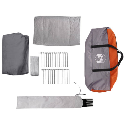 vidaXL Family Tent with Rainfly Water-resistant 18-Person - Grey