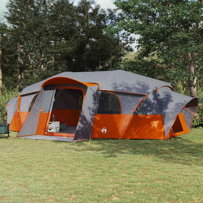 vidaXL Family Tent with Rainfly Water-resistant 18-Person - Grey