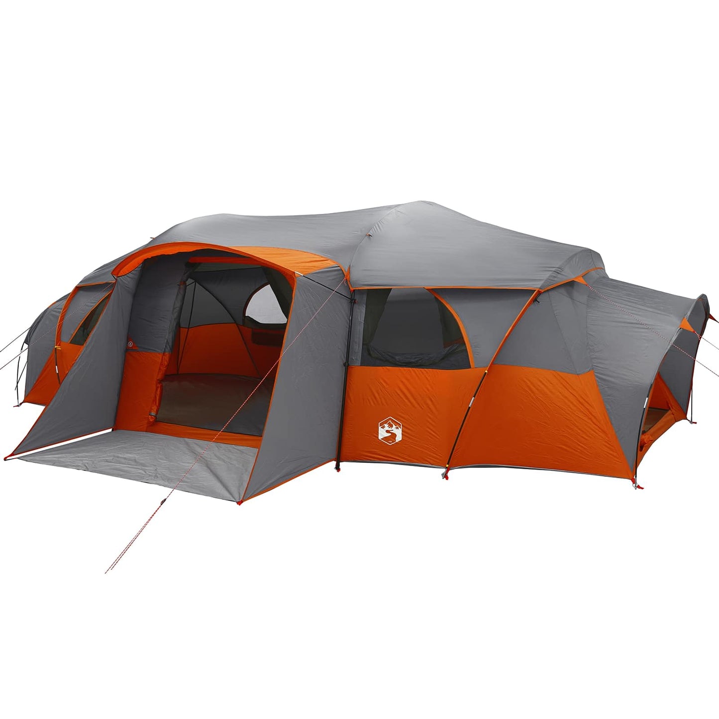 vidaXL Family Tent with Rainfly Water-resistant 18-Person - Grey