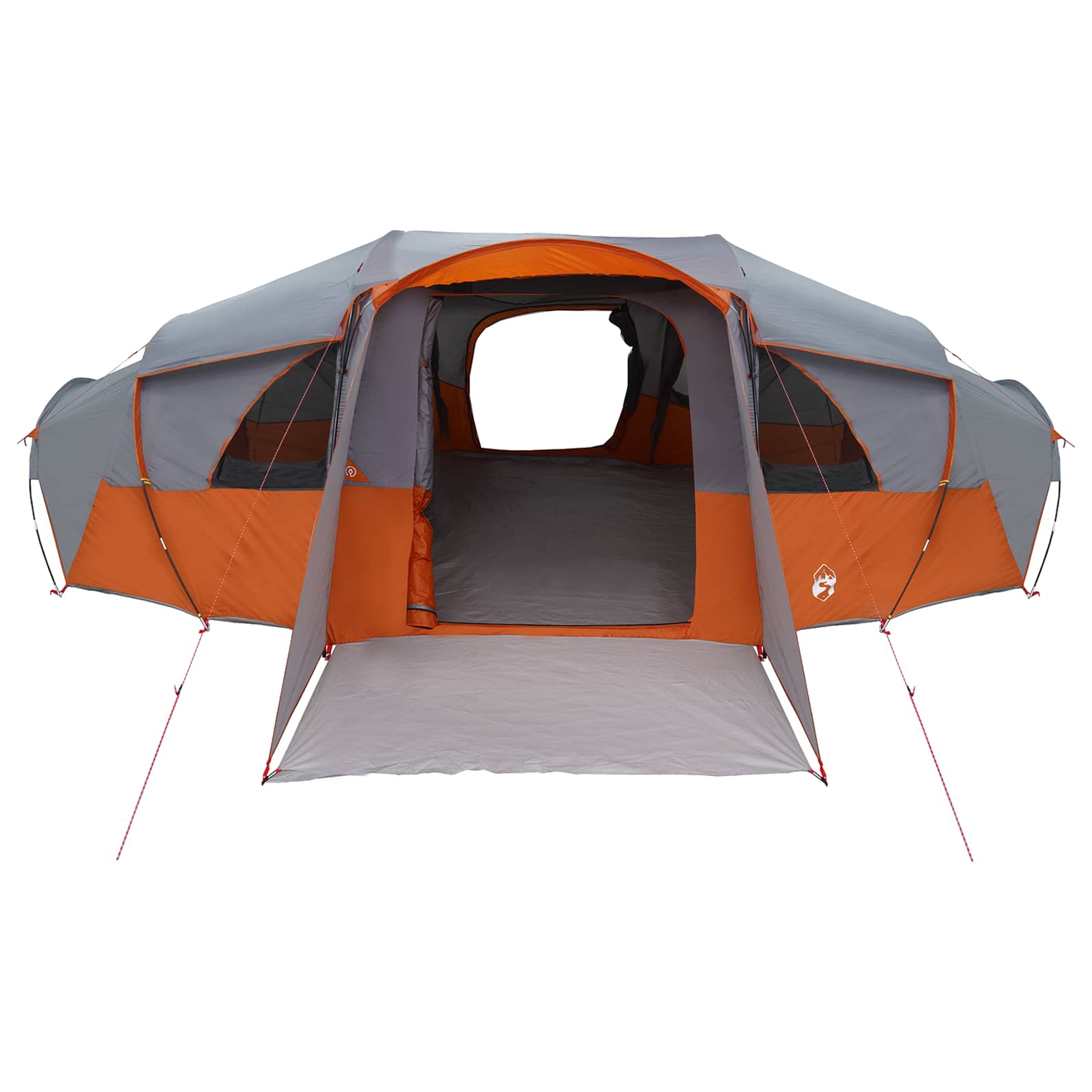 vidaXL Family Tent with Rainfly Water-resistant 18-Person - Grey