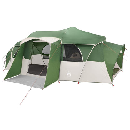 vidaXL Family Tent with Rainfly Water-resistant 10-Person Green