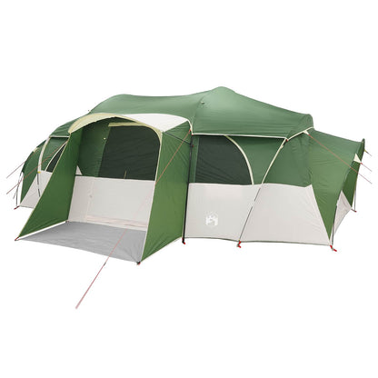 vidaXL Family Tent with Rainfly Water-resistant 10-Person Green
