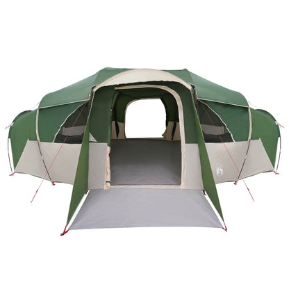 vidaXL Family Tent with Rainfly Water-resistant 10-Person Green