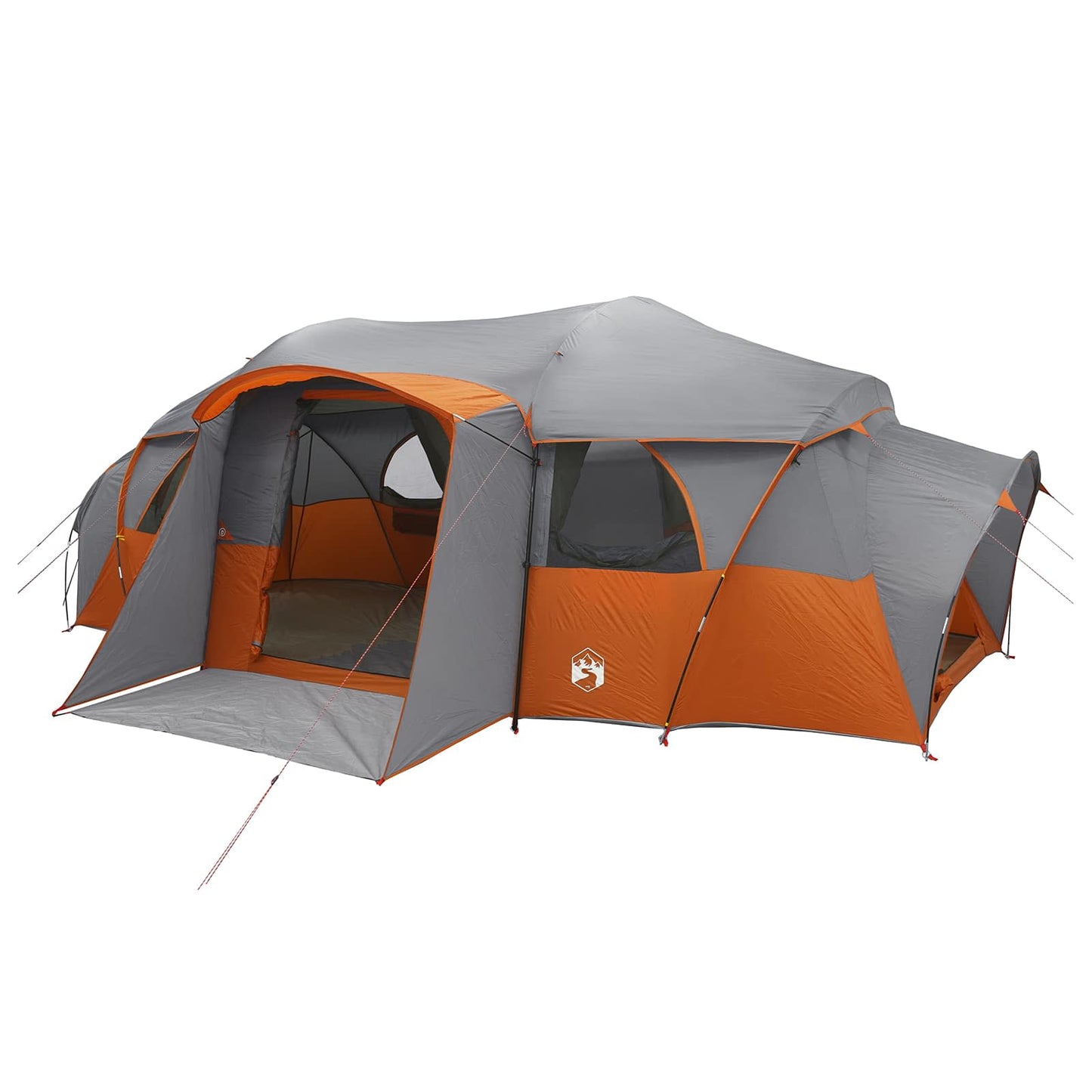 vidaXL Family Tent with Rainfly Water-resistant 10-Person - Grey