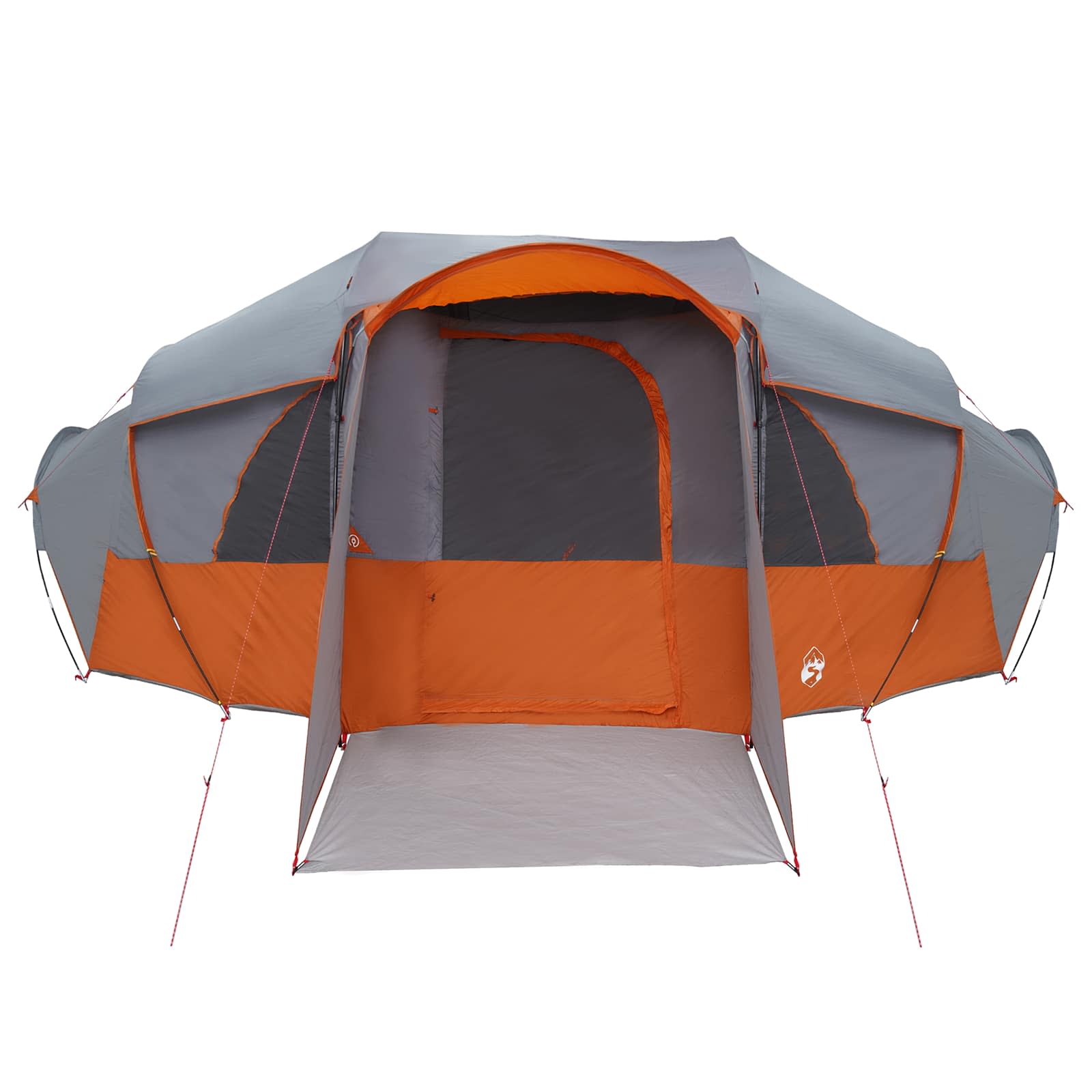 vidaXL Family Tent with Rainfly Water-resistant 10-Person - Grey