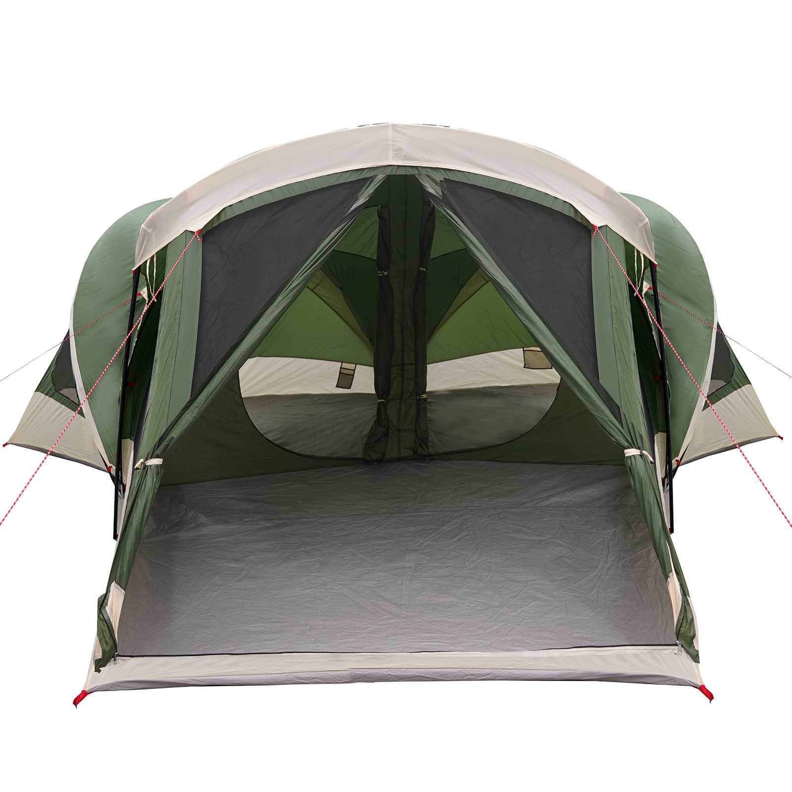 vidaXL Family Tent 14-Person Green 185T Polyester with PU Coating - 550 x 555 x 208 cm