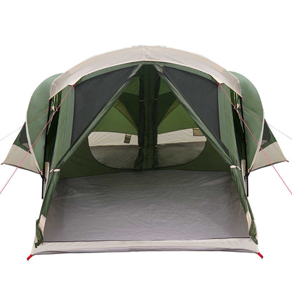vidaXL Family Tent 14-Person Green 185T Polyester with PU Coating - 550 x 555 x 208 cm