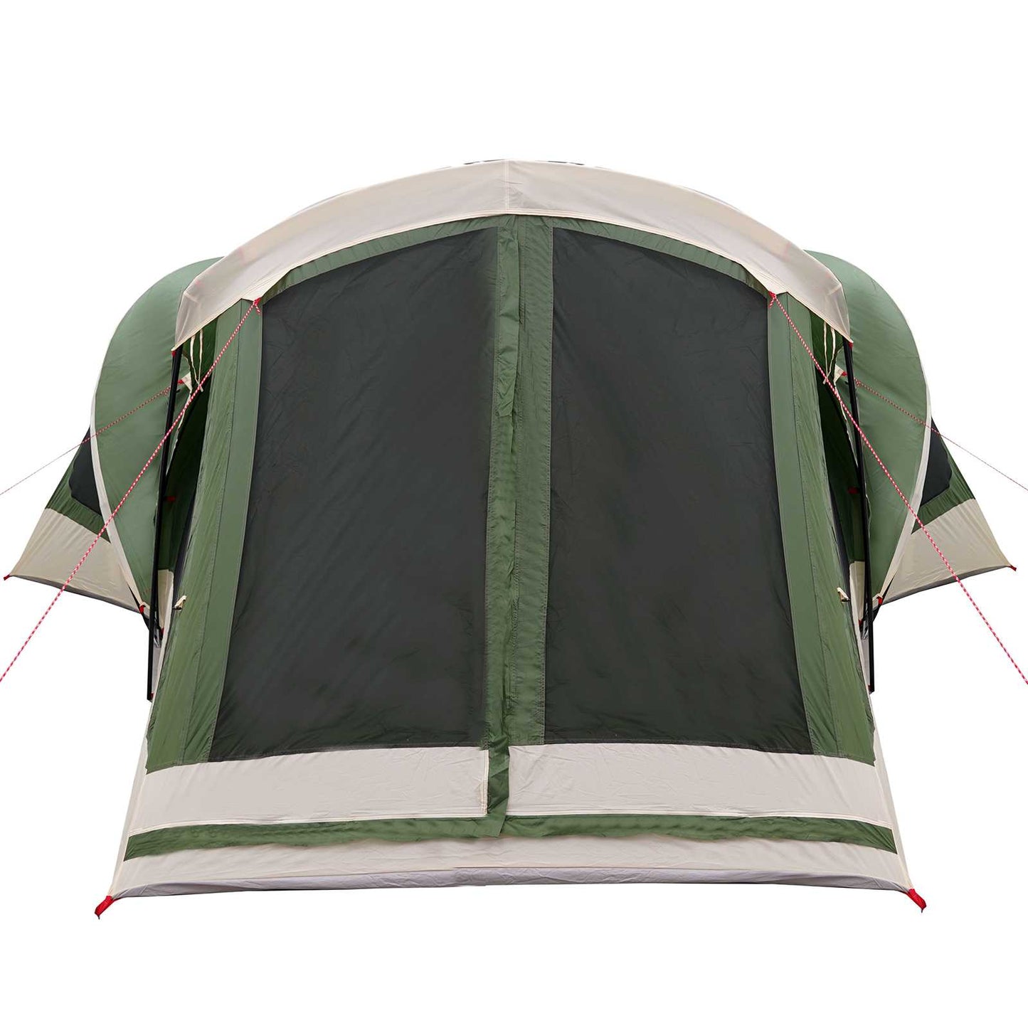 vidaXL Family Tent 14-Person Green 185T Polyester with PU Coating - 550 x 555 x 208 cm