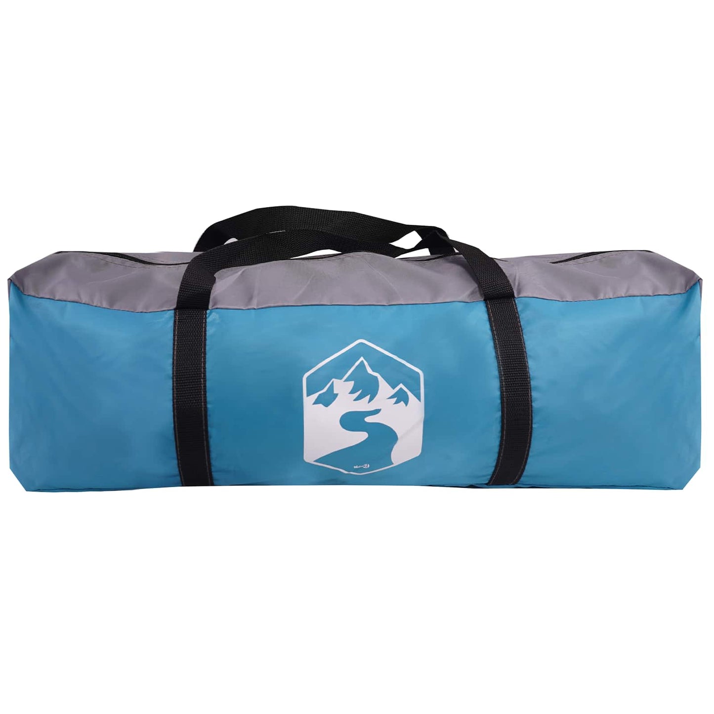 vidaXL Family Tent 14-Person Blue 185T Polyester with PU Coating - 550 x 555 x 208 cm