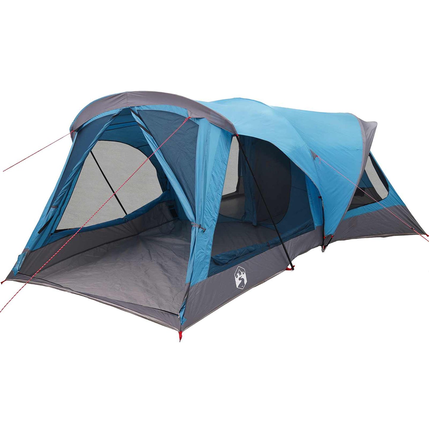 vidaXL Family Tent 14-Person Blue 185T Polyester with PU Coating - 550 x 555 x 208 cm