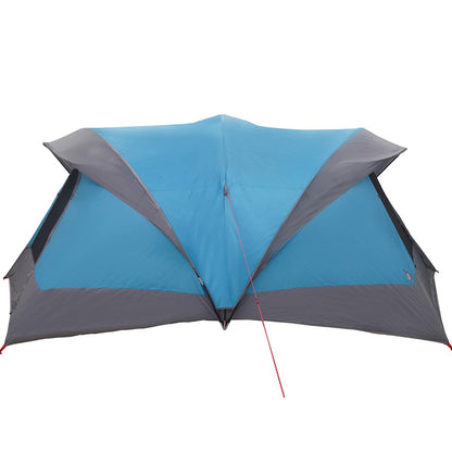 vidaXL Family Tent 14-Person Blue 185T Polyester with PU Coating - 550 x 555 x 208 cm