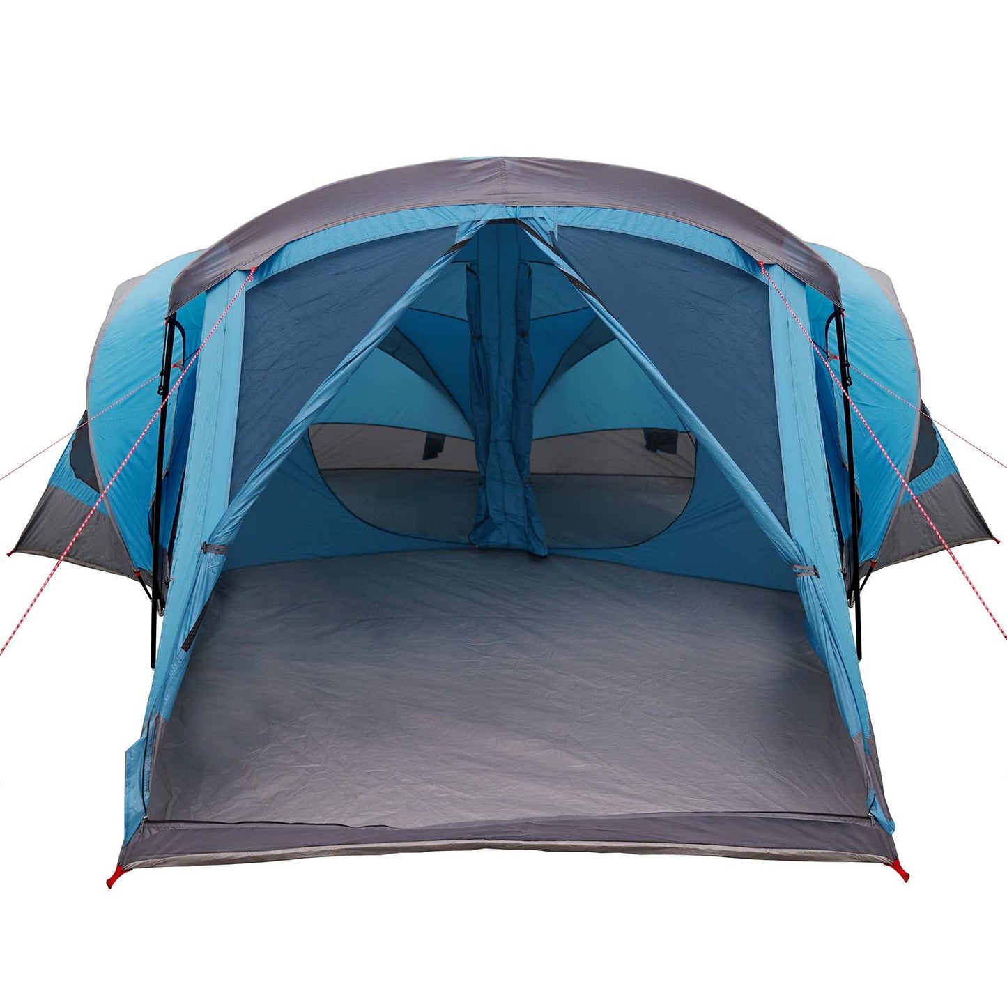 vidaXL Family Tent 14-Person Blue 185T Polyester with PU Coating - 550 x 555 x 208 cm