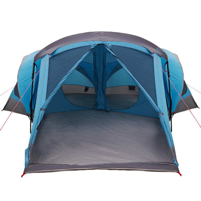 vidaXL Family Tent 14-Person Blue 185T Polyester with PU Coating - 550 x 555 x 208 cm