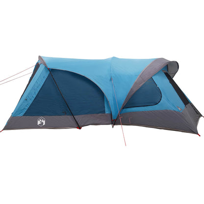 vidaXL Family Tent 14-Person Blue 185T Polyester with PU Coating - 550 x 555 x 208 cm