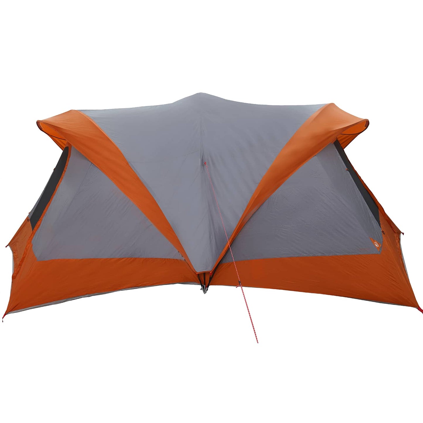 vidaXL Family Tent 14-Person Grey and Orange - 550 x 555 x 208 cm