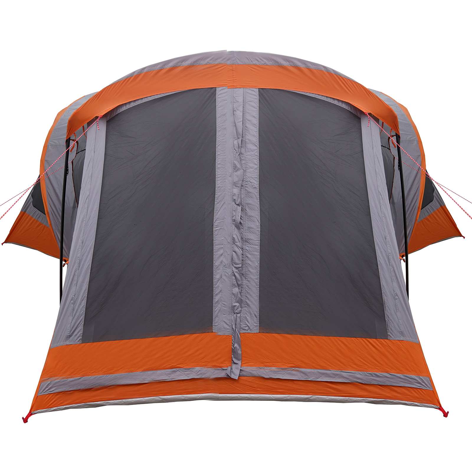 vidaXL Family Tent 14-Person Grey and Orange - 550 x 555 x 208 cm