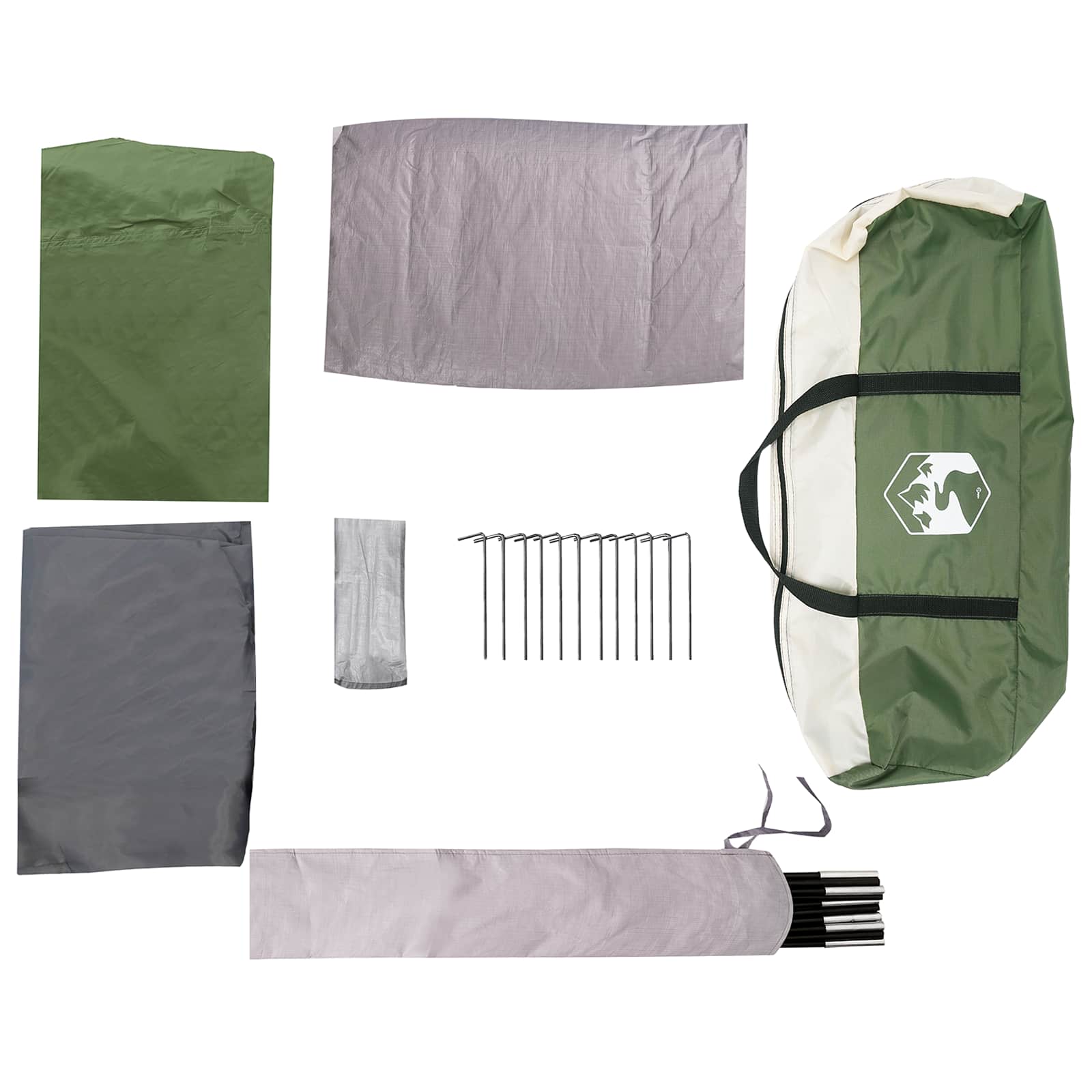 vidaXL Family Tent 533 x 312 x 230 cm Green
