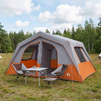 vidaXL Family Tent 533 x 312 x 230 cm Grey and Orange