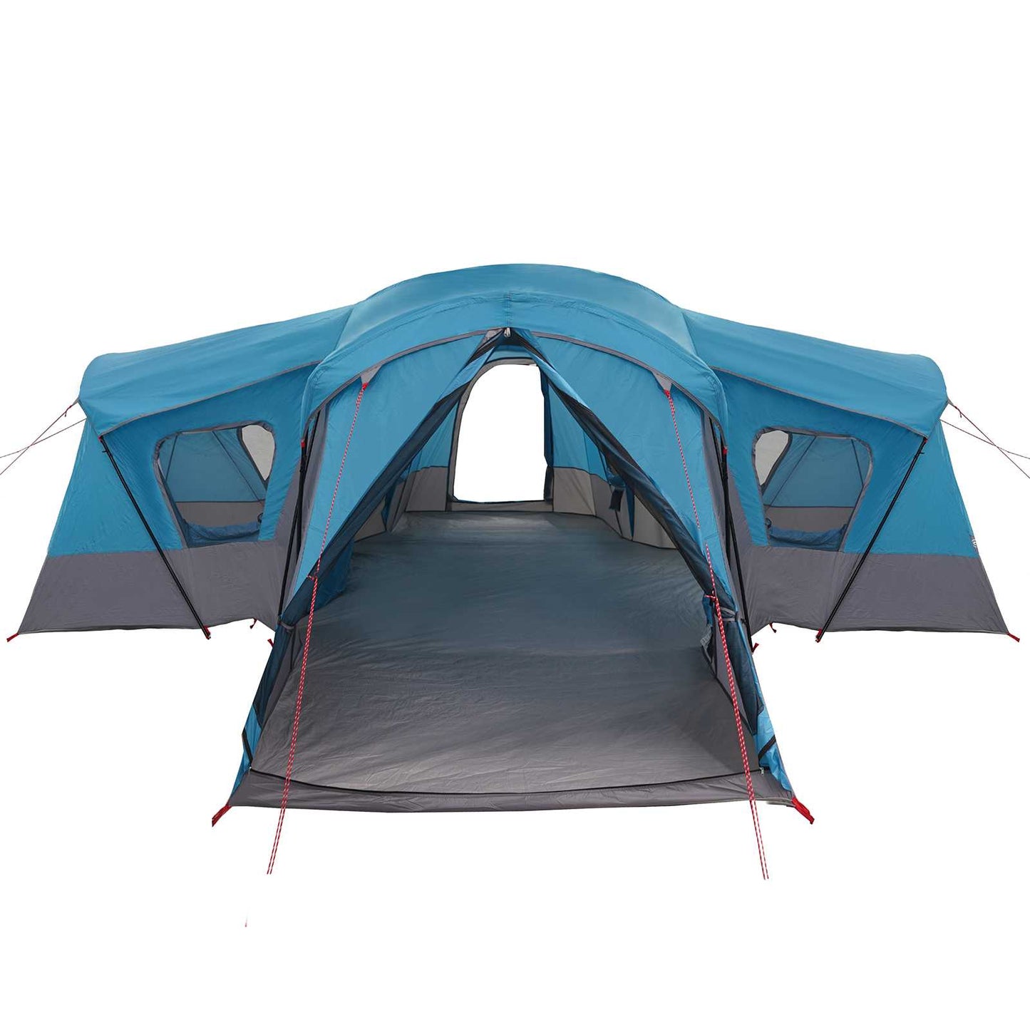 vidaXL Family Tent 14-Person Blue 185T Polyester with PU Coating - 610 x 610 x 210 cm