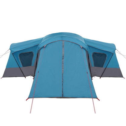 vidaXL Family Tent 14-Person Blue 185T Polyester with PU Coating - 610 x 610 x 210 cm