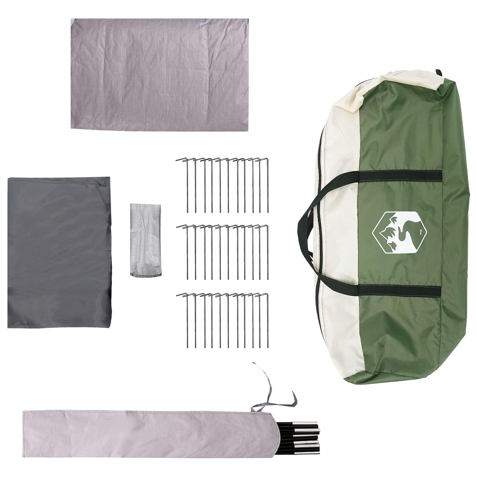 vidaXL Tunnel Tent 675 x 392 x 210 cm Green