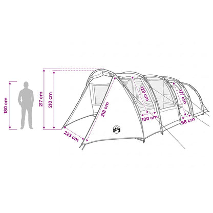 vidaXL Tunnel Tent 675 x 392 x 210 cm Green
