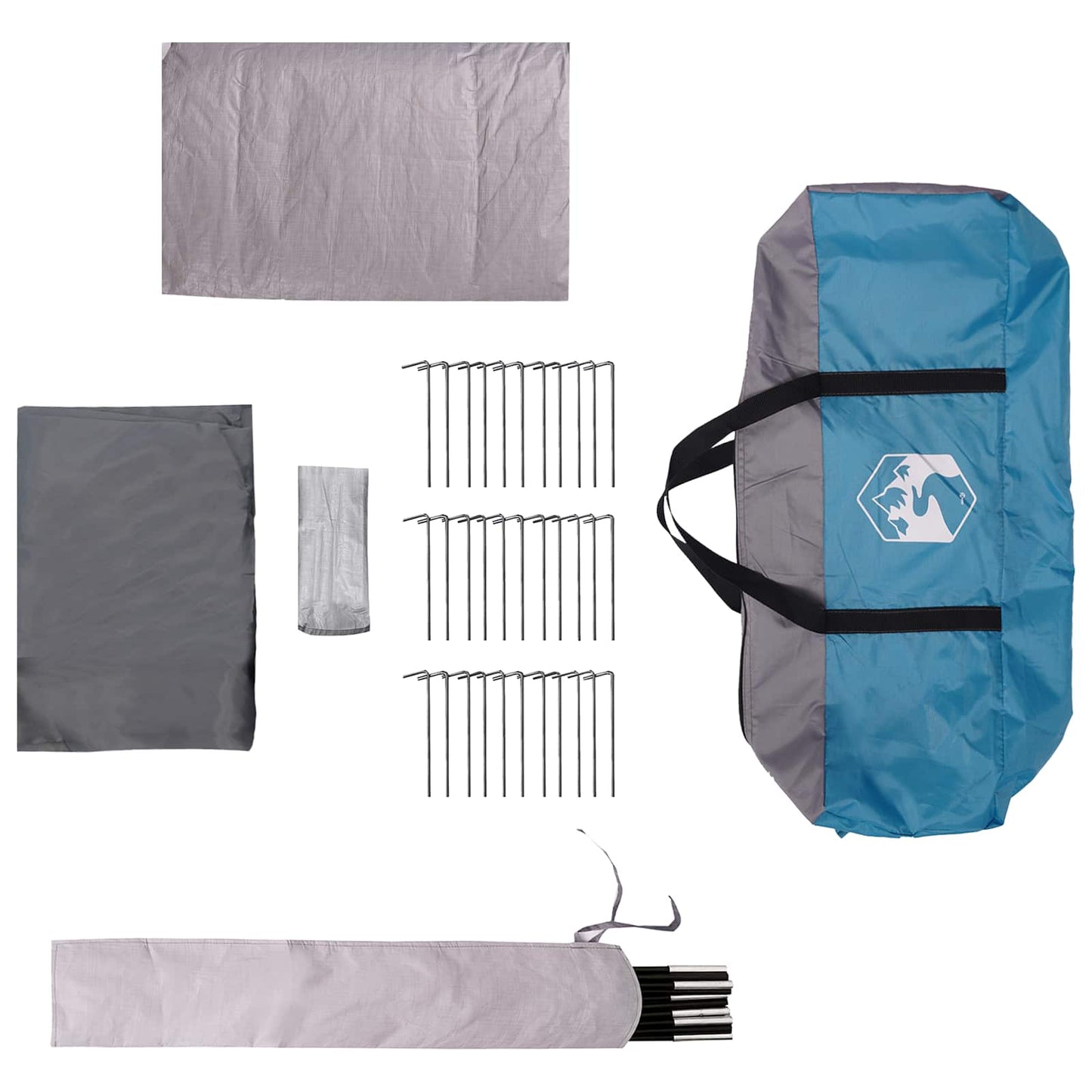 vidaXL Tunnel Tent 675 x 392 x 210 cm Blue