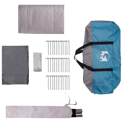 vidaXL Tunnel Tent 675 x 392 x 210 cm Blue