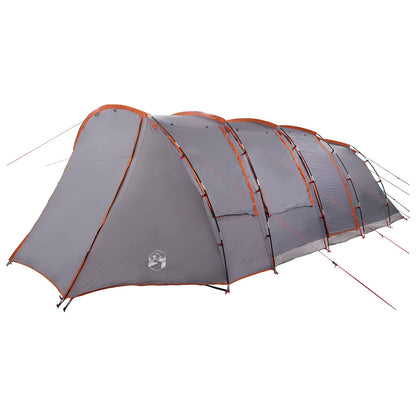 vidaXL Tunnel Tent 675 x 392 x 210 cm Grey and Orange