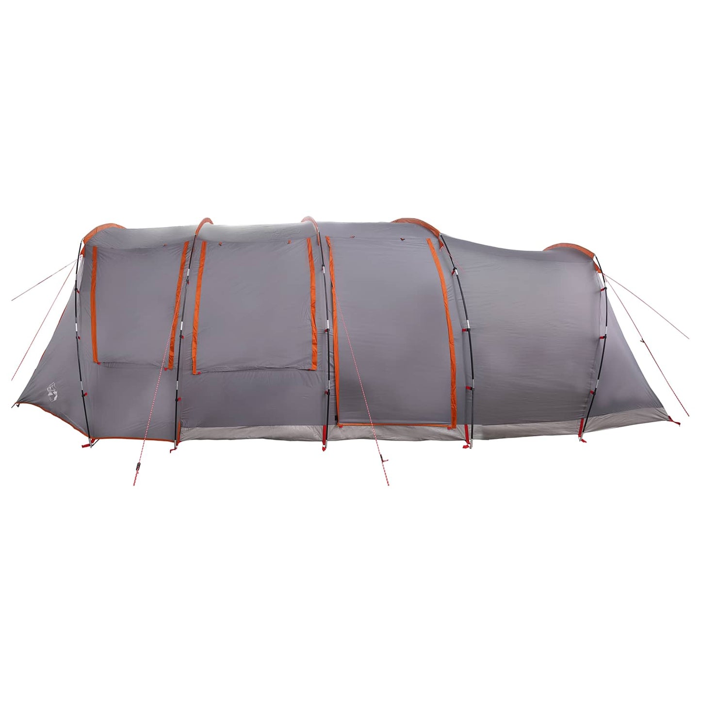 vidaXL Tunnel Tent 675 x 392 x 210 cm Grey and Orange