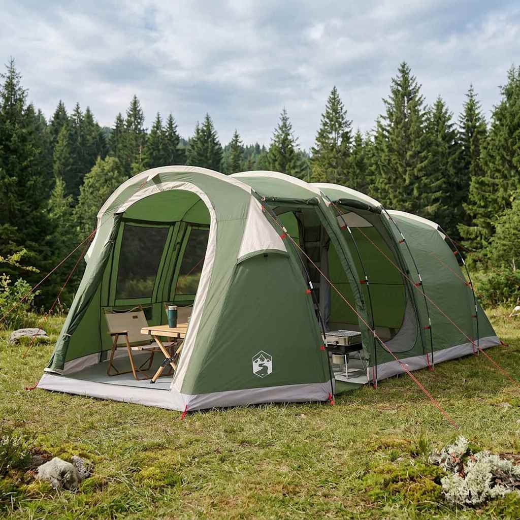 vidaXL Tunnel Tent 505 x 330 x 204 cm Green