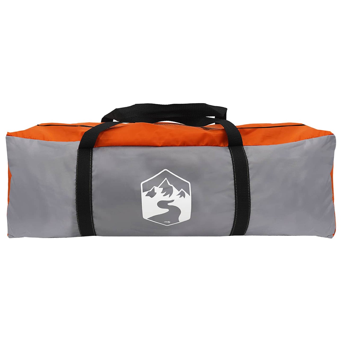 vidaXL Tunnel Tent 505 x 330 x 204 cm Grey and Orange