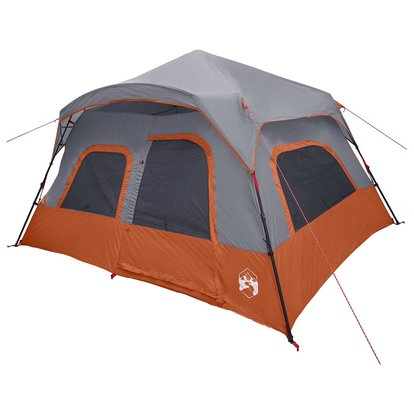 vidaXL Instant Tent Grey and Orange 340 x 280 x 190 cm