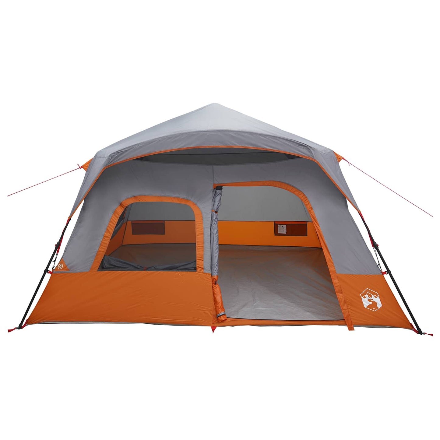 vidaXL Instant Tent Grey and Orange 340 x 280 x 190 cm