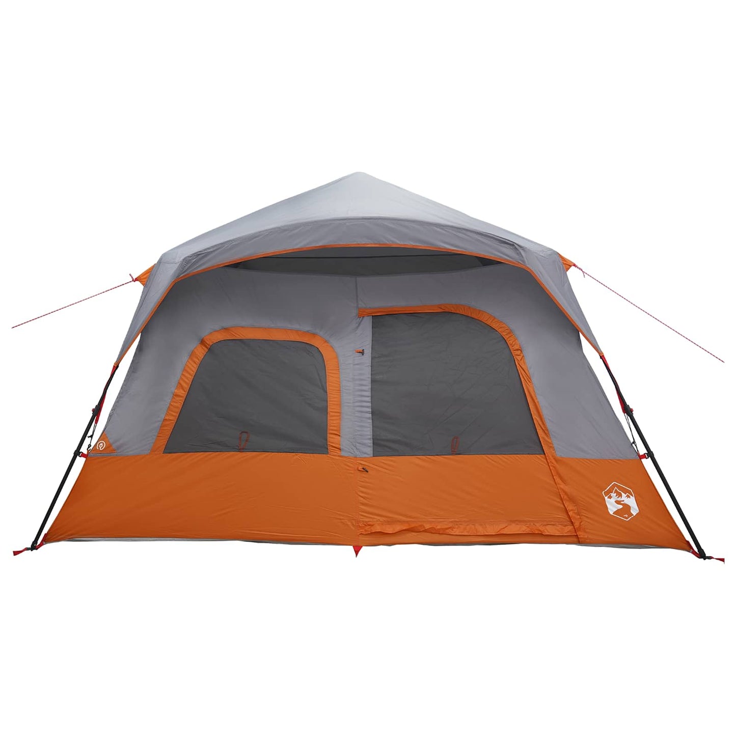 vidaXL Instant Tent Grey and Orange 340 x 280 x 190 cm