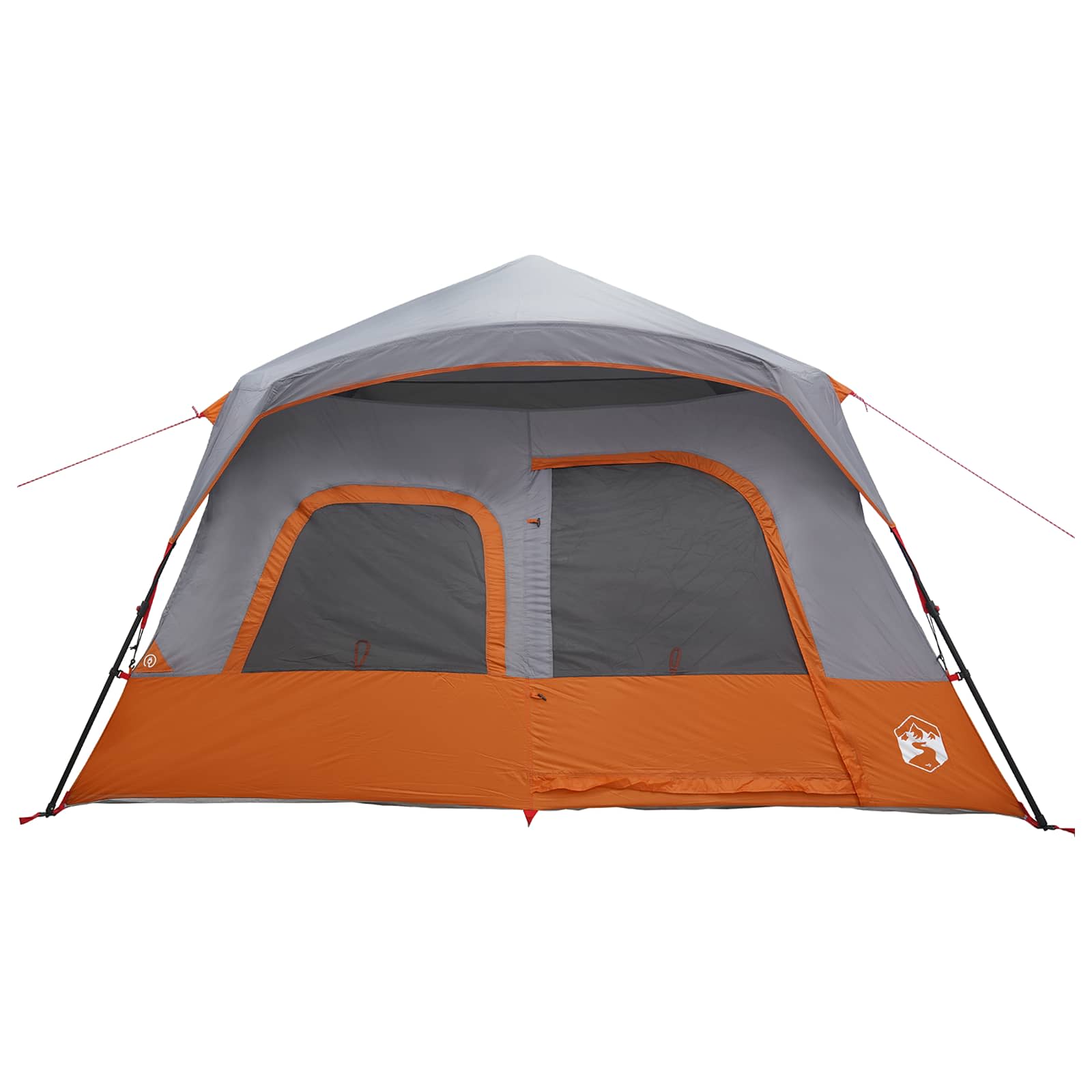 vidaXL Instant Tent Grey and Orange 340 x 280 x 190 cm