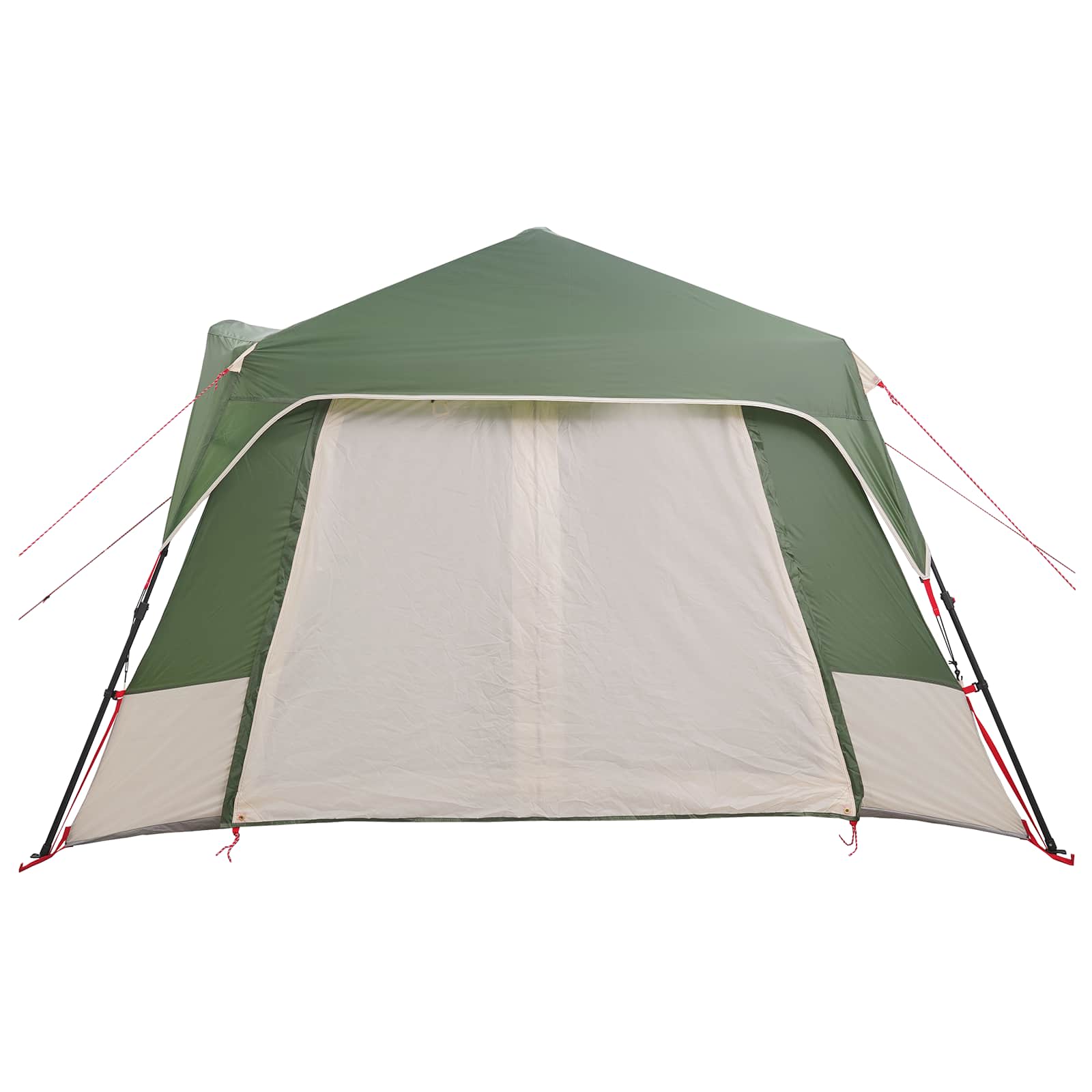 vidaXL Instant Tent 8-Person Green 185T Polyester with PU Coating