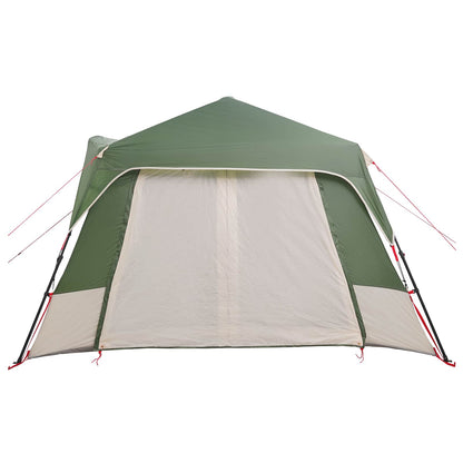 vidaXL Instant Tent 8-Person Green 185T Polyester with PU Coating